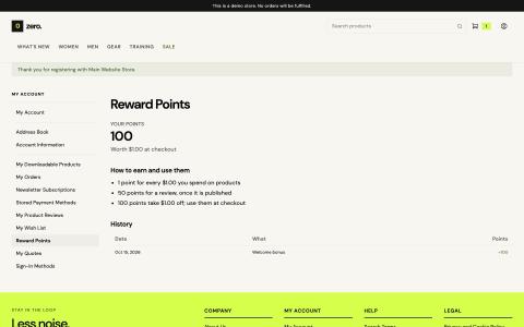 Reward Points